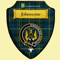 Johnstone Hunting Tartan Crest Wooden Wall Plaque Shield