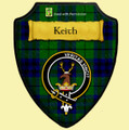 Keith Modern Tartan Crest Wooden Wall Plaque Shield