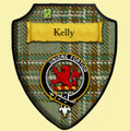 Kelly Dress Tartan Crest Wooden Wall Plaque Shield