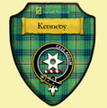 Kennedy Ancient Tartan Crest Wooden Wall Plaque Shield