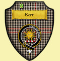 Kerr Shephards Plaid Tartan Crest Wooden Wall Plaque Shield
