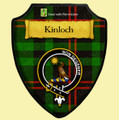 Kinloch Modern Tartan Crest Wooden Wall Plaque Shield