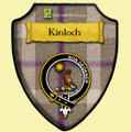 Kinloch Of Loch Awe Dress Tartan Crest Wooden Wall Plaque Shield