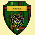 Kinnear Barony Tartan Crest Wooden Wall Plaque Shield