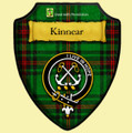 Kinnear Fife District Tartan Crest Wooden Wall Plaque Shield