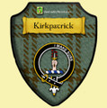 Kirkpatrick Hunting Ancient Tartan Crest Wooden Wall Plaque Shield