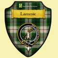 Lammie Dress Tartan Crest Wooden Wall Plaque Shield