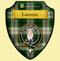 Lamont Dress Tartan Crest Wooden Wall Plaque Shield
