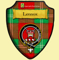 Lennox Modern Kincaid Badge Tartan Crest Wooden Wall Plaque Shield