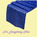 Royal Blue Duchess Sequin Wedding Table Runners Decorations x 5 For Hire