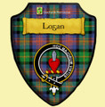 Logan Ancient Tartan Crest Wooden Wall Plaque Shield