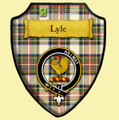 Lyle Dress Ancient Tartan Crest Wooden Wall Plaque Shield