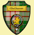 MacDiarmid Dress Tartan Crest Wooden Wall Plaque Shield