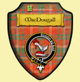 MacDougall Ancient Tartan Crest Wooden Wall Plaque Shield