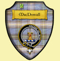 MacDowall Blue Ancient Tartan Crest Wooden Wall Plaque Shield
