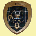 Forbes Clan Crest Tartan 7 x 8 Woodcarver Wooden Wall Plaque 