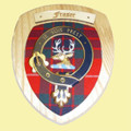 Fraser Clan Crest Tartan 7 x 8 Woodcarver Wooden Wall Plaque 