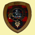 Gow Clan Crest Tartan 7 x 8 Woodcarver Wooden Wall Plaque 