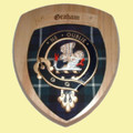 Graham Of Montrose Clan Crest Tartan 10 x 12 Woodcarver Wooden Wall Plaque 