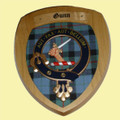 Gunn Clan Crest Tartan 7 x 8 Woodcarver Wooden Wall Plaque 