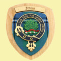 Irvine Clan Crest Tartan 7 x 8 Woodcarver Wooden Wall Plaque 