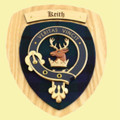 Keith Clan Crest Tartan 7 x 8 Woodcarver Wooden Wall Plaque 