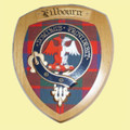 Kilbourn Clan Crest Tartan 7 x 8 Woodcarver Wooden Wall Plaque 
