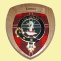 Lennox Clan Crest Tartan 7 x 8 Woodcarver Wooden Wall Plaque 