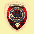 MacDonald Of Glencoe Clan Crest Tartan 7 x 8 Woodcarver Wooden Wall Plaque 
