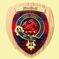 MacDuff Clan Crest Tartan 7 x 8 Woodcarver Wooden Wall Plaque 