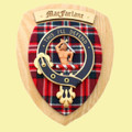 MacFarlane Clan Crest Tartan 10 x 12 Woodcarver Wooden Wall Plaque 