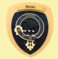 Mackie Clan Crest Tartan 7 x 8 Woodcarver Wooden Wall Plaque 