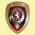 MacQueen Clan Crest Tartan 7 x 8 Woodcarver Wooden Wall Plaque 
