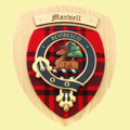Maxwell Clan Crest Tartan 7 x 8 Woodcarver Wooden Wall Plaque 