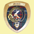 Mitchell Clan Crest Tartan 7 x 8 Woodcarver Wooden Wall Plaque 