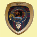 Muir Clan Crest Tartan 10 x 12 Woodcarver Wooden Wall Plaque 