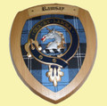 Ramsay Clan Crest Tartan 7 x 8 Woodcarver Wooden Wall Plaque 