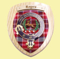Rogers Clan Crest Tartan 7 x 8 Woodcarver Wooden Wall Plaque 