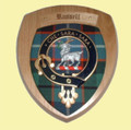 Russell Clan Crest Tartan 7 x 8 Woodcarver Wooden Wall Plaque 