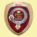 Walker Clan Crest Tartan 7 x 8 Woodcarver Wooden Wall Plaque 