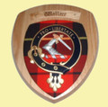Wallace Clan Crest Tartan 7 x 8 Woodcarver Wooden Wall Plaque 