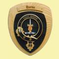 Hardie Clan Crest Tartan 7 x 8 Woodcarver Wooden Wall Plaque 