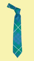 Hamilton Green Ancient Clan Tartan Lightweight Wool Straight Mens Neck Tie