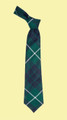Hamilton Green Modern Clan Tartan Lightweight Wool Straight Mens Neck Tie