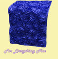 Royal Blue Grandiose Rosette Wedding Table Runners Decorations x 10 For Hire