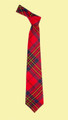 Leslie Red Modern Clan Tartan Lightweight Wool Straight Mens Neck Tie