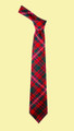 MacKinnon Red Modern Clan Tartan Lightweight Wool Straight Mens Neck Tie