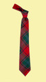 MacPhail Red Modern Clan Tartan Lightweight Wool Straight Mens Neck Tie