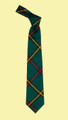 Marr Green Modern Clan Tartan Lightweight Wool Straight Mens Neck Tie