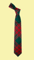 Menzies Green Modern Clan Tartan Lightweight Wool Straight Mens Neck Tie